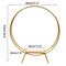 Wedding Cake Stand Golden Double Hoop Flower Rack Floral Hoop Arch Decor 80cm